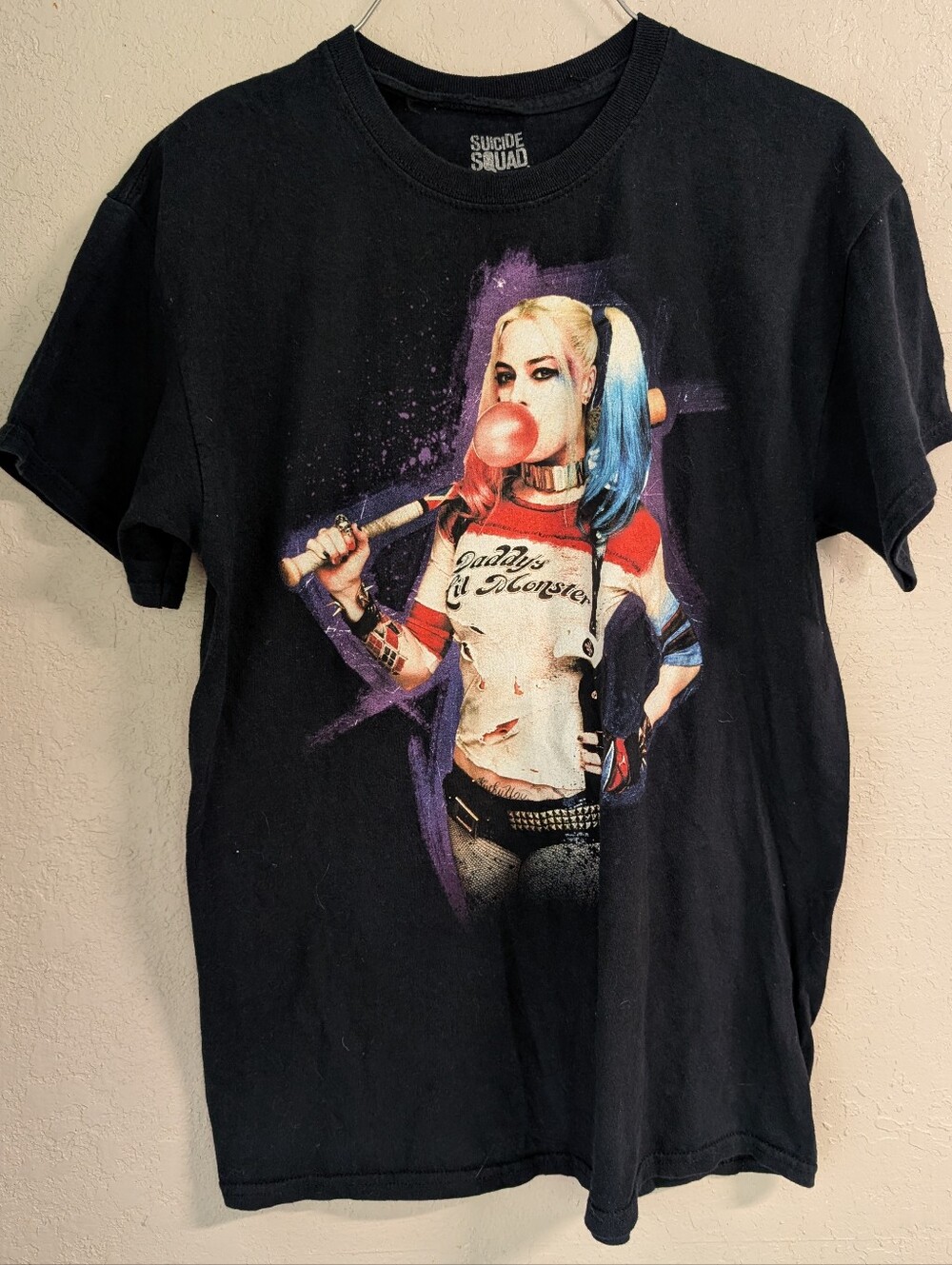 Harley Quinn Suicide Squad T Shirt M Black DC Comics Nerd Grunge Rave Goth Punk
